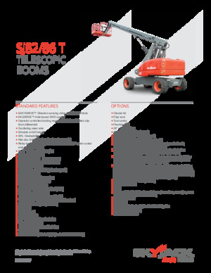 Nacele telescopice pe roți Skyjack SJ 86 T