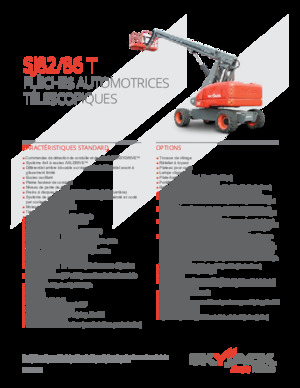 Nacele telescopice pe roți Skyjack SJ 86 T