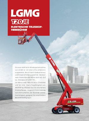 Nacele telescopice pe roți LGMG  T20JE