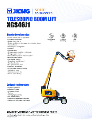 Nacele telescopice pe roți XCMG XGS46J1