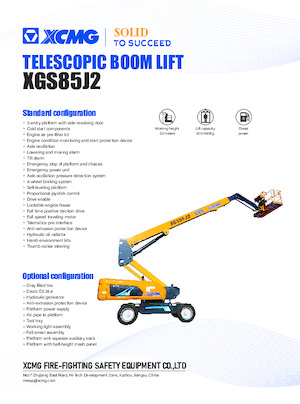 Nacele telescopice pe roți XCMG XGS85J2