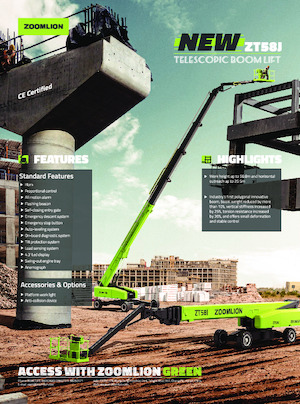 Nacele telescopice pe roți Zoomlion ZT58J