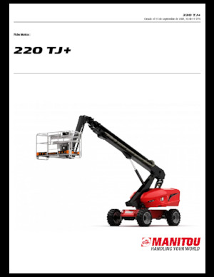 Nacele telescopice pe roți Manitou 220 TJ+