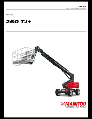 Nacele telescopice pe roți Manitou 260 TJ+ ST3A
