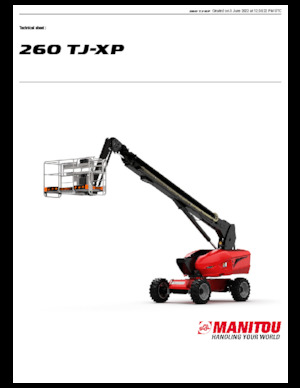 Nacele telescopice pe roți Manitou 260 TJ-XP