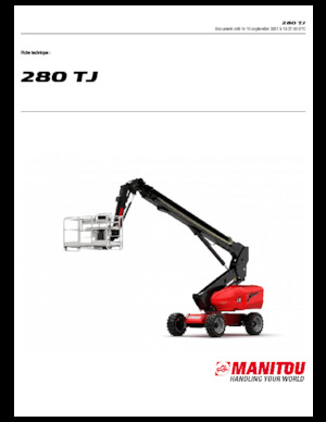 Nacele telescopice pe roți Manitou 280 TJ