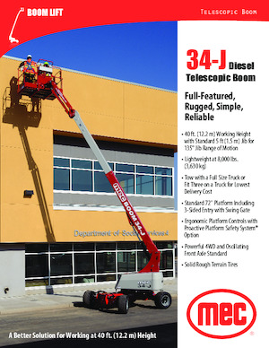 Nacele telescopice pe roți MEC 34-J