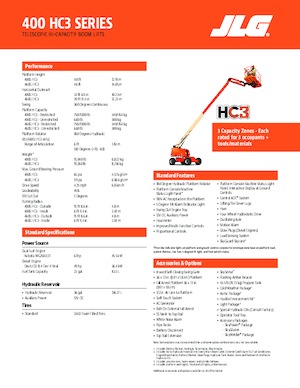 Nacele telescopice pe roți JLG 460SJ HC3
