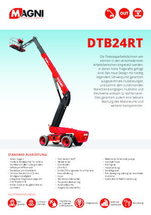 Nacele telescopice pe roți MAGNI DTB24RT