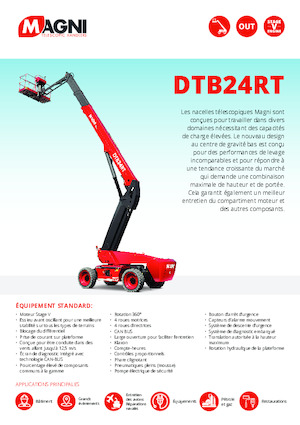 Nacele telescopice pe roți MAGNI DTB24RT