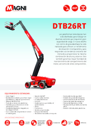 Nacele telescopice pe roți MAGNI DTB26RT