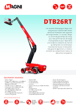 Nacele telescopice pe roți MAGNI DTB26RT