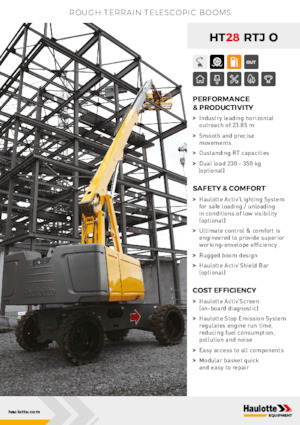 Nacele telescopice pe roți Haulotte HT28 RTJ O