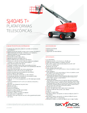 Nacele telescopice pe roți Skyjack SJ 45 T+