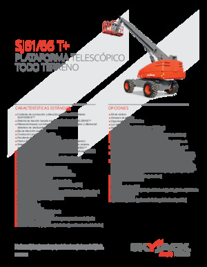 Nacele telescopice pe roți Skyjack SJ 66 T+