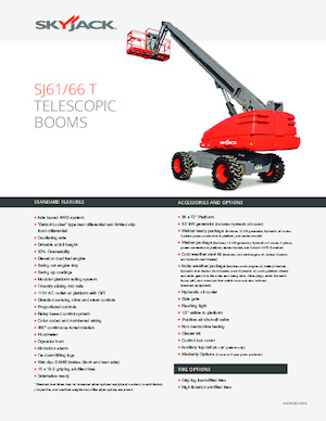 Nacele telescopice pe roți Skyjack SJ 66 T