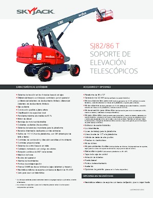 Nacele telescopice pe roți Skyjack SJ 82 T