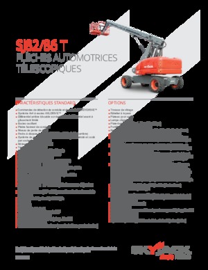 Nacele telescopice pe roți Skyjack SJ 82 T