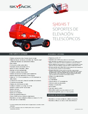 Nacele telescopice pe roți Skyjack SJ 40 T