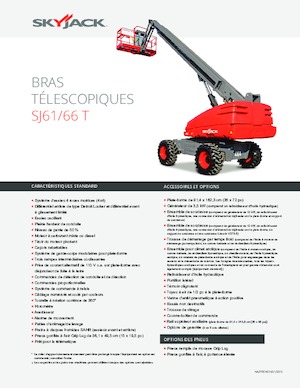 Nacele telescopice pe roți Skyjack SJ 61 T