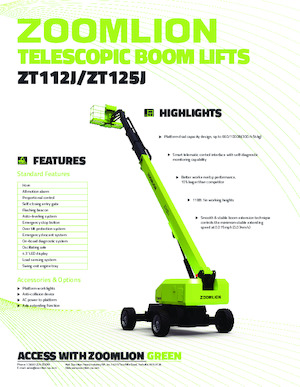 Nacele telescopice pe roți Zoomlion ZT112J