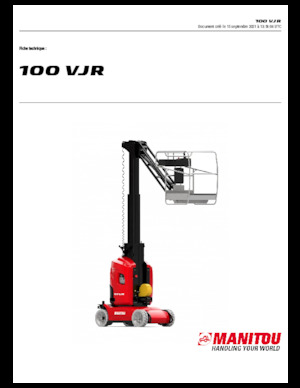 Nacele verticale cu un singur catarg Manitou 100 VJR