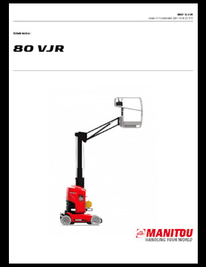 Nacele verticale cu un singur catarg Manitou 80 VJR