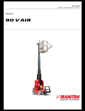 Nacele verticale cu un singur catarg Manitou 90 V´Air