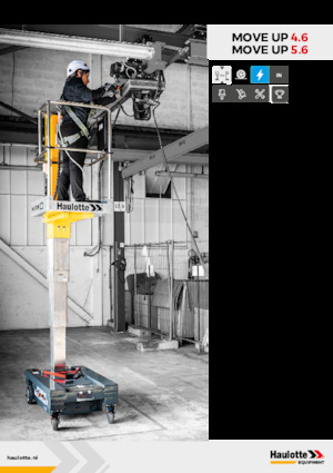 Nacele verticale cu un singur catarg Haulotte Move Up 5.6 