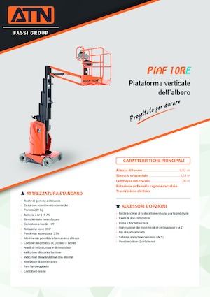 Nacele verticale cu un singur catarg ATN PIAF 10RE