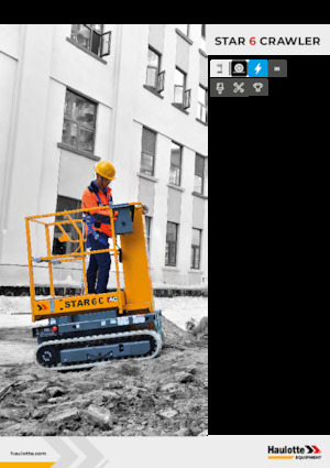 Nacele verticale cu un singur catarg Haulotte Star 6 Crawler