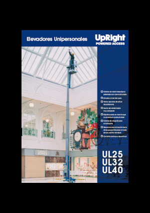 Nacele verticale cu un singur catarg UpRight UL 32 DC