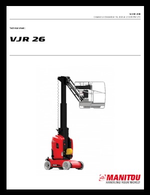 Nacele verticale cu un singur catarg Manitou VJR 26