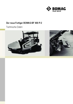 Finisoare de asfalt pe roți Bomag BF 600 P-2 S 500