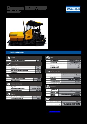 Finisoare de asfalt pe roți Dynapac SD 2500 WS