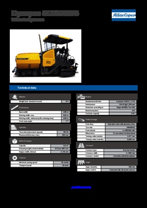 Finisoare de asfalt pe roți Dynapac SD 2500 WS