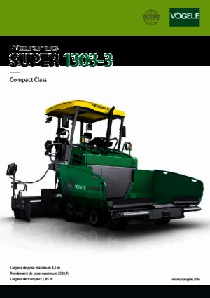 Finisoare de asfalt pe roți Vögele Super 1303-3