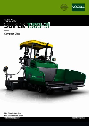 Finisoare de asfalt pe roți Vögele Super 1303-3i