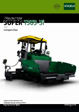 Finisoare de asfalt pe roți Vögele Super 1303-3i