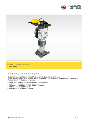 Maiuri compactoare pe benzină și Diesel Wacker BS 60-2, 11