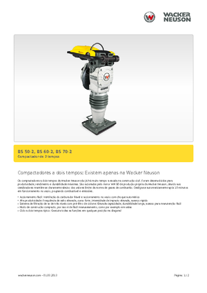 Maiuri compactoare pe benzină și Diesel Wacker BS 60-2, 11