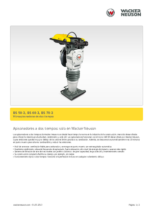 Maiuri compactoare pe benzină și Diesel Wacker BS 60-2, 11