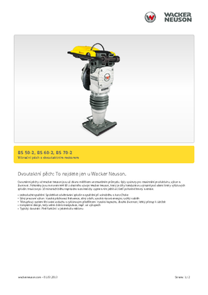 Maiuri compactoare pe benzină și Diesel Wacker BS 60-2, 11