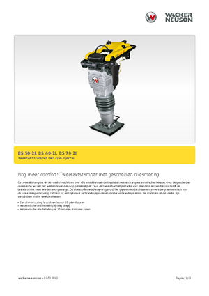 Maiuri compactoare pe benzină și Diesel Wacker BS 60-2i 11