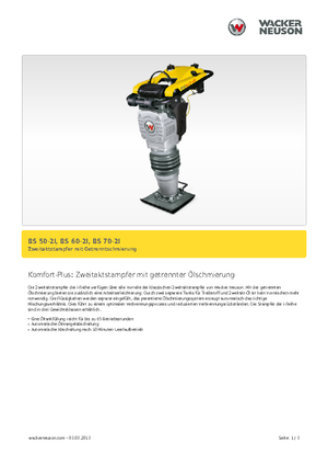 Maiuri compactoare pe benzină și Diesel Wacker BS 70-2i 11