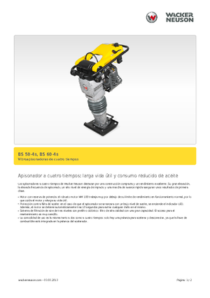 Maiuri compactoare pe benzină și Diesel Wacker Neuson BS 60-4 As 11
