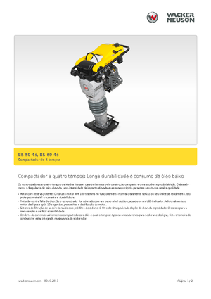 Maiuri compactoare pe benzină și Diesel Wacker Neuson BS 60-4 As 11