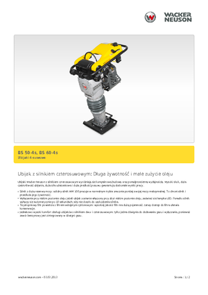Maiuri compactoare pe benzină și Diesel Wacker Neuson BS 60-4 As 11
