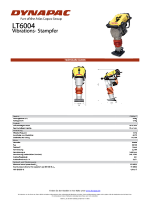 Maiuri compactoare pe benzină și Diesel Dynapac LT 6004 9