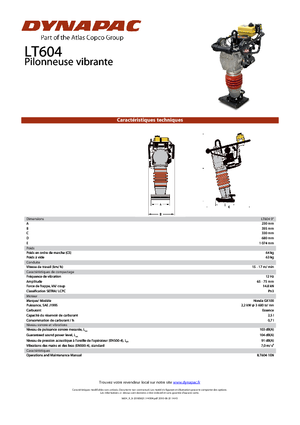 Maiuri compactoare pe benzină și Diesel Dynapac LT 604-9